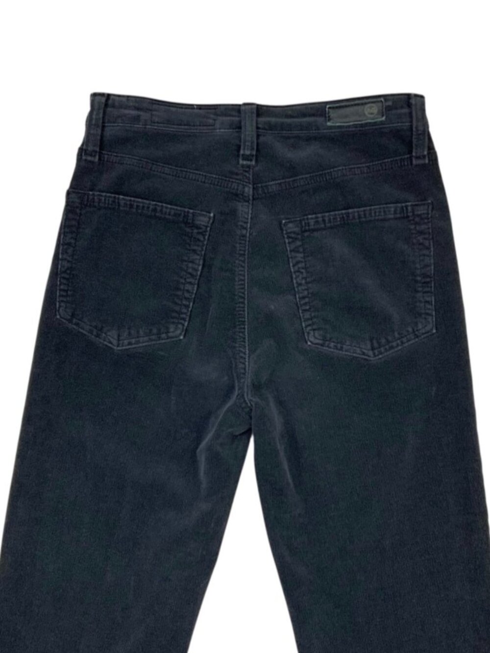 AG Adriano Goldschmied Alexxis High Rise Vintage Straight Corduroy Jean 26 Black - Picture 9 of 13